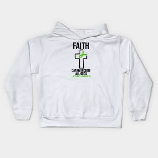 Faith Can Overcome All Odds - Liver Cancer Awareness Kids Hoodie